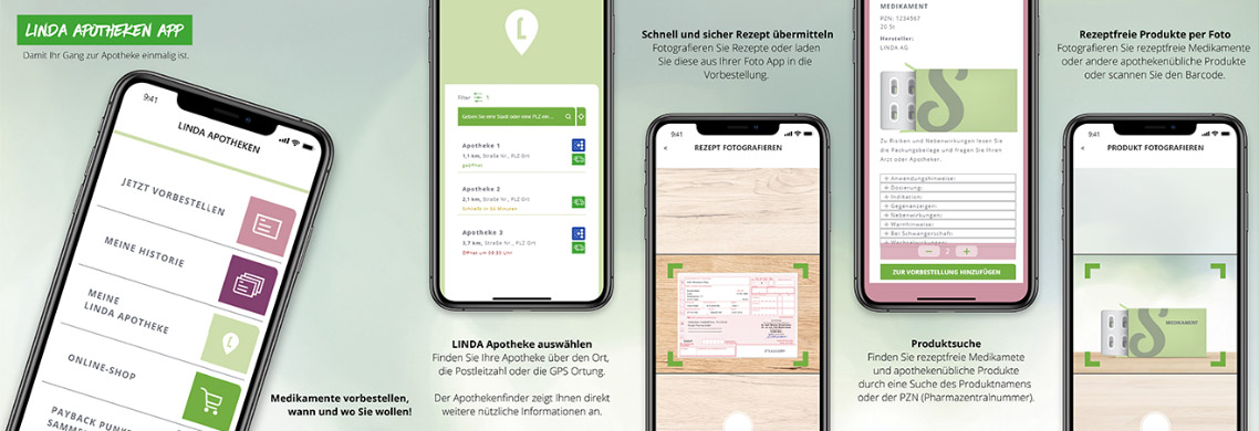 Vorbestellung LINDA App Vorbestellung LINDA App